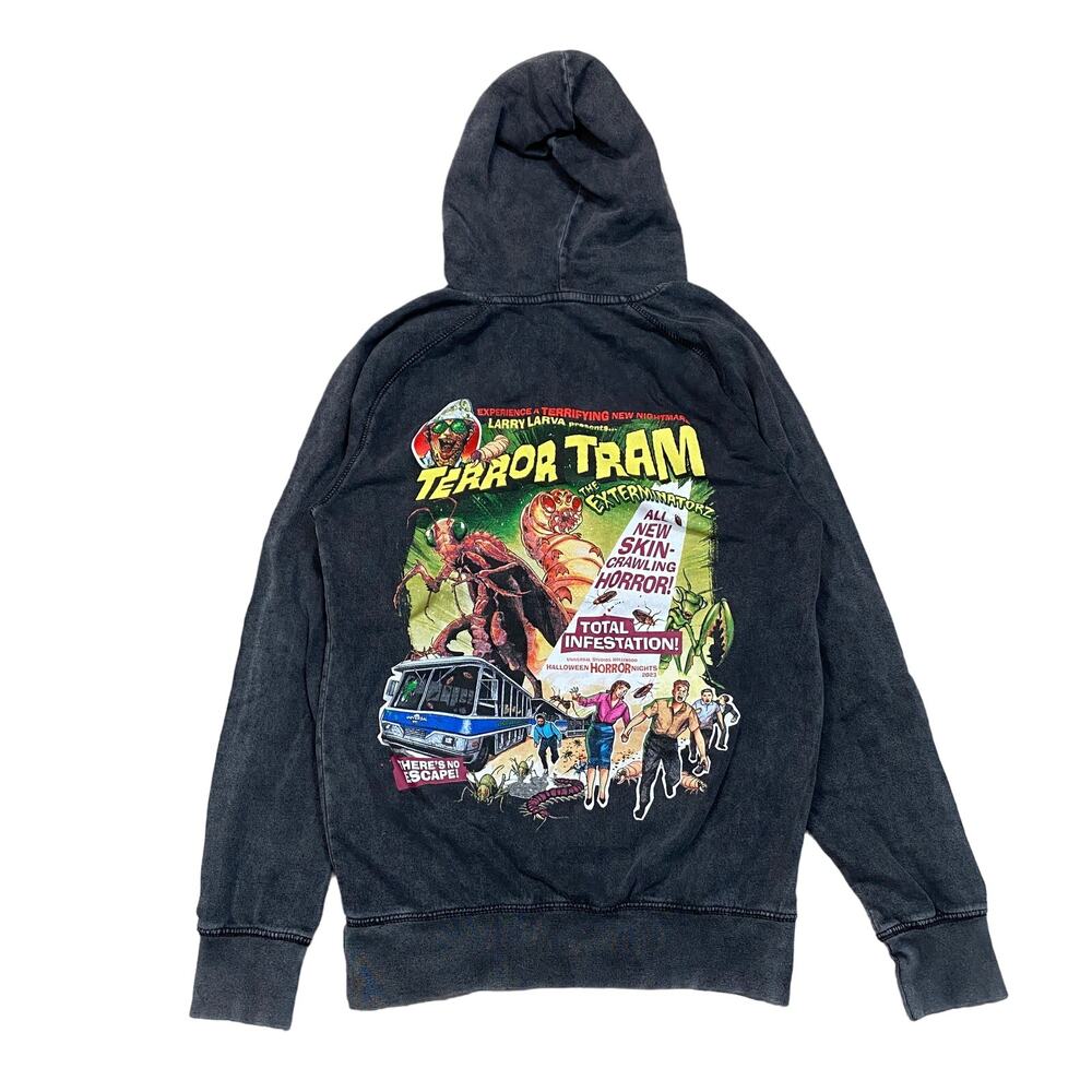 Halloween Horror Nights Universal Studios Terror Tram Hoodie XS
